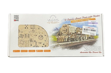 UGEARS V Express Steam Train With Tender Model Wood